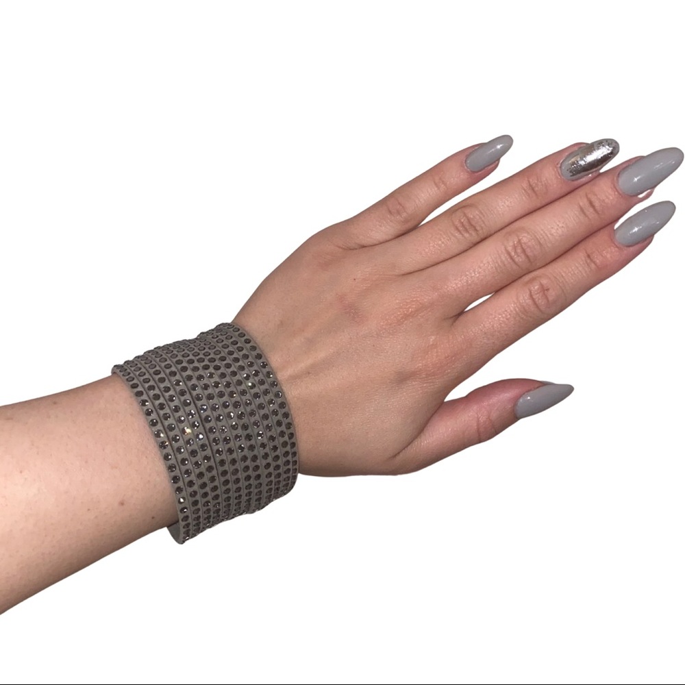 Swarovski Gray Wrap Bracelet